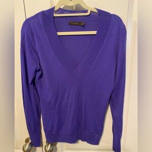 SALE!! Reduced to $19  The Limited ladies Purple v-neck sweater Sz L